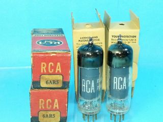 Rca 6ar5 Vacuum Tube Nos Nib Match Pair Absolutely 1949