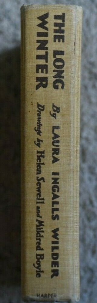 The Long Winter,  by Laura Ingalls Wilder 1940 Early Ed.  11 - 0 H - 8 Hard Cover 2