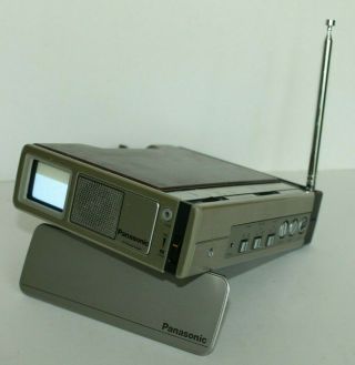 Vintage Panasonic Mini Travel Am Fm Radio Tv Television Model No.  Tr - 1000p