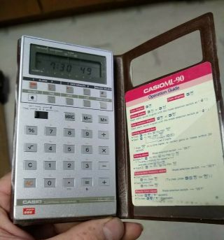 Vintage RARE CASIO ML - 90 Musical Watch Calculator 3