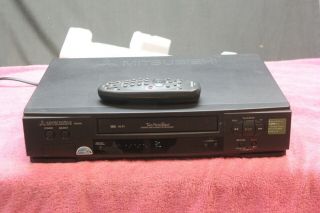 Mitsubishi Hs - U440 Vcr Vhs Player/recorder Great With Remote