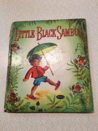 Little Black Sambo Pancakes Whitman Tell A Tale Book 1953 Gladys Turley Michell