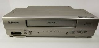 Emerson Ewv404 Vhs Player Vcr 4 Head Hi - Fi Video Cassette Recorder