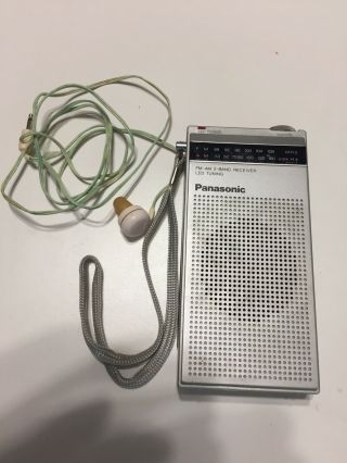 Vintage Panasonic Portable Transistor Radio - Fm/am 2 - Band Receiver -