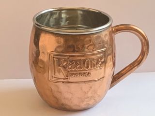 Vintage Ketel One Vodka Copper Lined Mug Moscow Mule Hammered Nolet Distillery