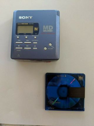 Sony Md Walkman Digital Recording Mz - R55 With Mini Disc