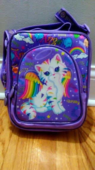 Lisa Frank Angel Kitty Insulated Lunch Bag Vtg
