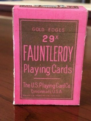 Vintage Fauntleroy 29x Miniature Playing Cards With Gilt Edges 1920s