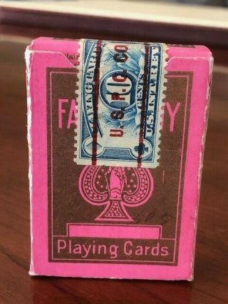Vintage Fauntleroy 29x miniature playing cards with GILT edges 1920s 2