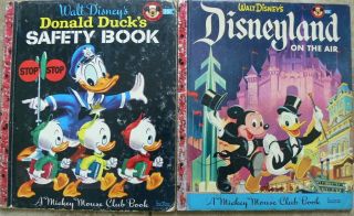 2 Vintage Mickey Mouse Club Books Disney 