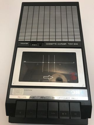 Vintage Sony Cassette Corder Recorder Tcm - 848