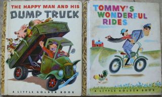 2 Vintage Little Golden Books Tommy 