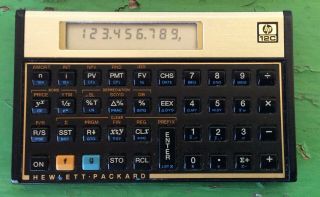 Vintage Hewlett Packard HP 12C Financial Calculator W/Case Turns On,  Not 3