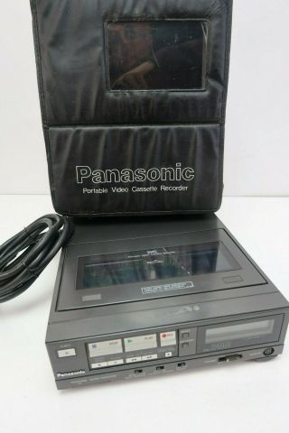 Panasonic Vcr Ag - 2400 Portable Vhs Player Recorder Camera Hookup
