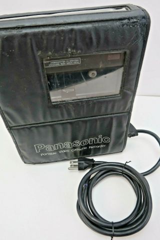 Panasonic VCR AG - 2400 Portable VHS Player Recorder Camera Hookup 8