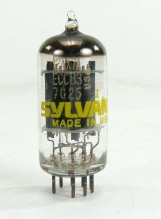 Sylvania 7025 = Low Noise 12ax7a Vacuum Tube Tests Nos