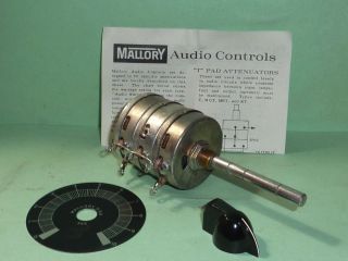 Mallory T4,  4 Ohm,  15 Watt Audio T Pad - NOS,  NIB - Pair 2