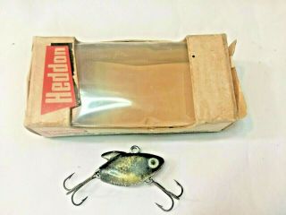 Vintage Heddon Ultra Sonic 327 Nbl Fishing Lure Black / Silver Scale