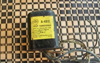 Vintage Stancor Input Transformer A - 4351,  Mic Or Line To S.  Grid.  Tested/works