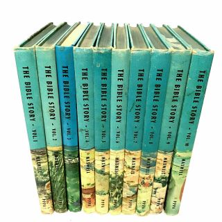 The Bible Story Complete 10 Volume Set By Arthur S.  Maxwell,  Hc Books 1950s