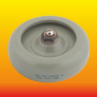 470 Pf 20 Kv 60 Kvar Russian High Voltage Doorknob Ceramic Capacitor K15y - 1