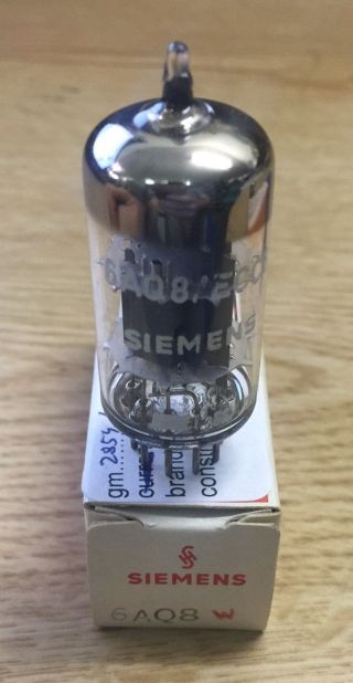 6aq8 Siemens (telefunken Made) Diamond Base Vacuum Tube Nos Nib Strong