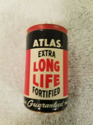 Vintage D Cell Battery - Atlas,  Extra Long Life (copper Bottom)