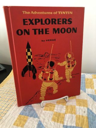 Adventures Of Tintin Explorers On The Moon By Herge Golden Press 1960 1st Ed Hc