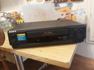 Sony Slv - 678hf Vcr Hifi Vhs Cassette Recorder