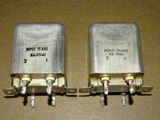Pair,  Western Electric Type Ks - 9941 Input Transformers,  For Tube Amplifier