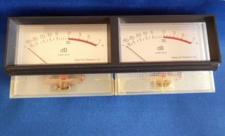 Db Peak Level Vu Meters For Nakamichi 600 Cassette Console Qty 2 With Bracket