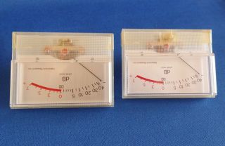 dB Peak Level VU Meters for Nakamichi 600 Cassette Console Qty 2 with Bracket 4