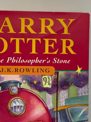 JK.  Rowling HARRY POTTER AND THE PHILOSOPHER ' S STONE 1st Edition 17th Print 2