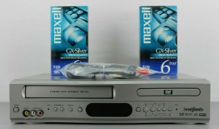 Broksonic Dvd/vcr Combo Player (no Remote) Includes 2 Blank Tapes