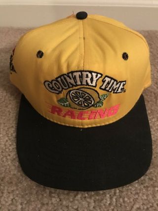 Bobby Hamilton Country Time Racing Vintage Nascar Hat Winston Cup Throwback