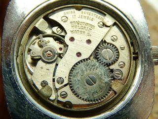 Vintage Swiss Made Vulcain 17 Jewels Mens Dress Wrist Watch Water Resistant 5
