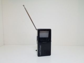 Sony Watchman Fd - 230 B & W Portable Tv Antenna Analog 1989