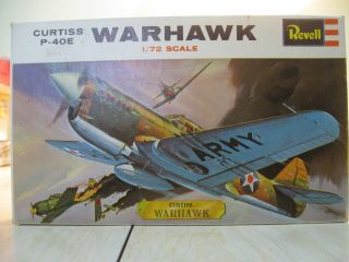 1971 Vintage Revell 1/72 Curtiss P - 40e Warhawk H - 623