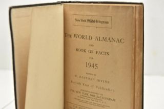 The World Almanac And Book Of Facts For 1945 - By The York World Telegram