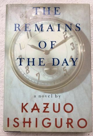 The Remains Of The Day Signed By Kazuo Ishiguro Hardcover 1st Ed/3rd Print 1989