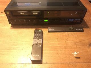 Sony Betamax Sl - Hf300 Beta Hi - Fi Vcr With Box & Remote