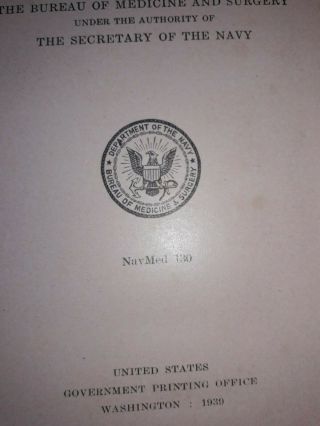 HANDBOOK OF THE HOSPITAL CORPS UNITED STATES NAVY,  1939 3