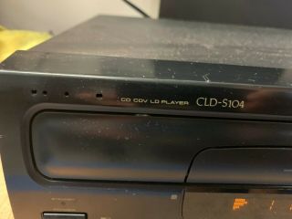 PIONEER CLD - S104 LASERDISC/COMPACT DISC PLAYER CD Player 3