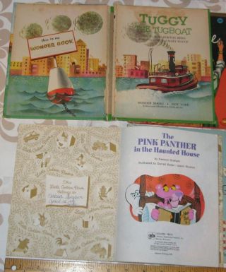 Little Schoolhouse Tuggy the Tugboat Wonder Book w/Little Golden Book,  Our Flag 2