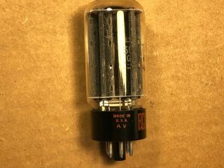 Nos Rca 5u4gb Rectifier Tube 1965 Black Plate Tests Perfect Halo Getter