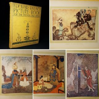 1915 Edmund Dulacs Picture Book French Red Cross Colour Tipped In Plates Fantasy