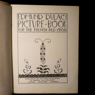 1915 EDMUND DULACS PICTURE BOOK French Red Cross COLOUR TIPPED IN PLATES FANTASY 5