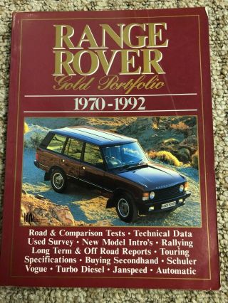 Range Rover Gold Portfolio 1970 - 1992 - Clarke,  R.  M