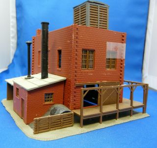 Vintage Ho Model Railroad Building Machine Shop W/power House