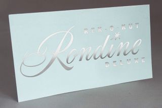 Rek O Kut Rondine Silver Water Slide Decal For Turntable Plinth Project